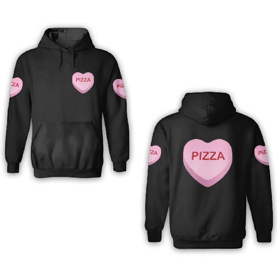 Pizza Candy Heart 3D Hoodies