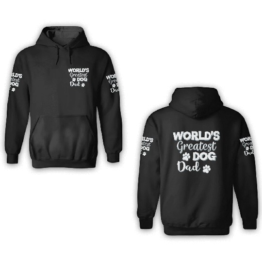 World's Best Dog Dad 3D Hoodies