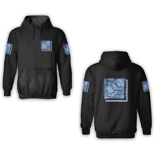 OUTWORK, Sapphire 3D Hoodies