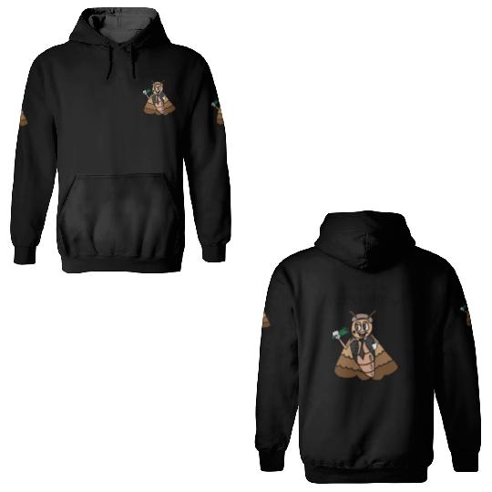 Beware Of The Irish Moth Mob 3D Hoodies