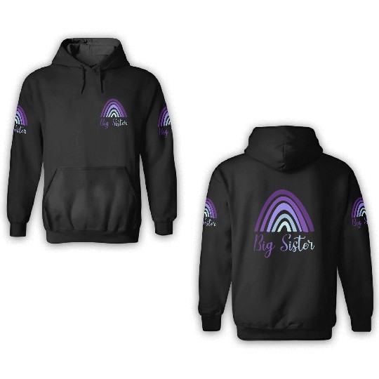Big Sister purples nature 3D Hoodies
