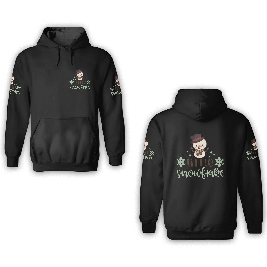 Little Snowflake Funny Christmas 3D Hoodies