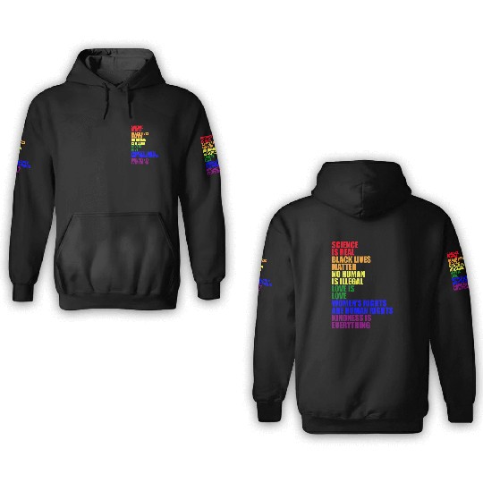 Science Is Real 3D Hoodies