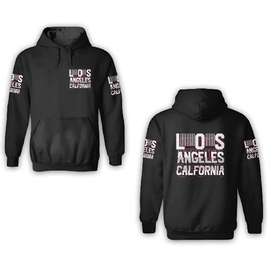 Los Angeles California 3D Hoodies