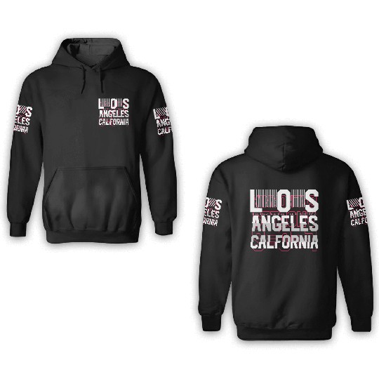 Los Angeles California 3D Hoodies