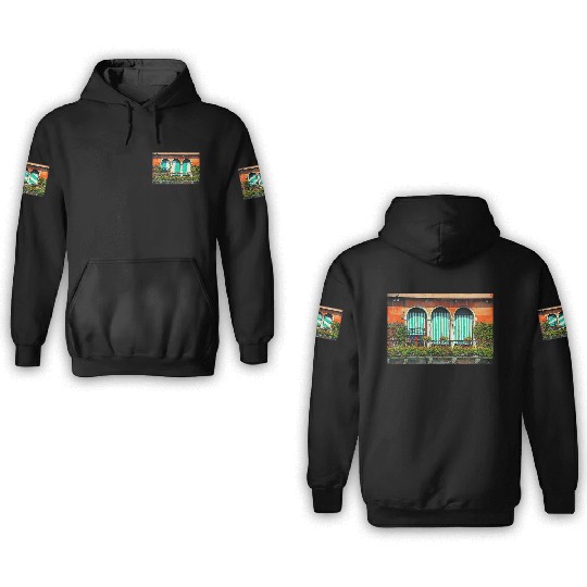 Windows of Venice Italy 1943 3D Hoodies
