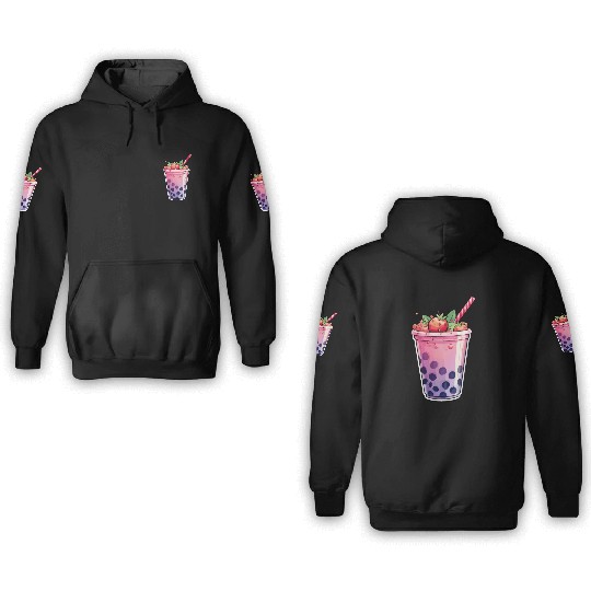 Boba Tea Design - Bubble Tea 3D Hoodies