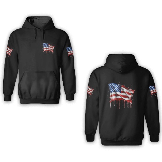 American Flag v2 3D Hoodies