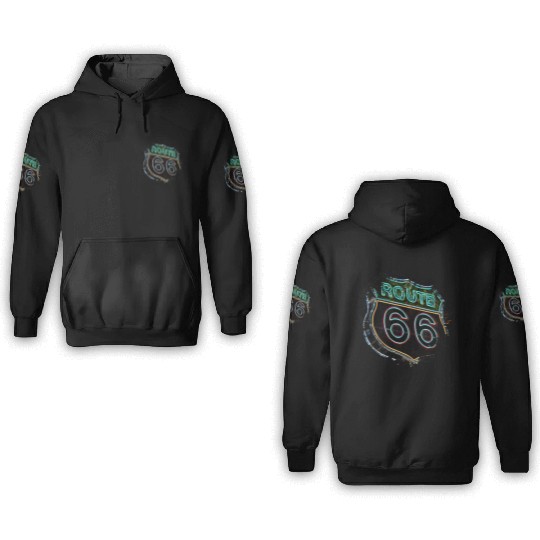 Route 66 3D Hoodies
