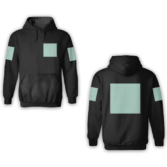 Teal White Dots Pattern 3D Hoodies