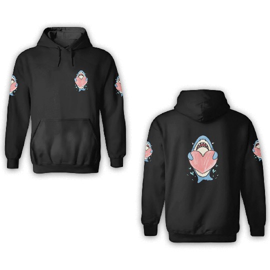 Love Shark 3D Hoodies