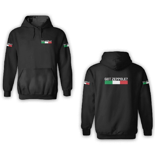 Saint Joseph's Day 3D Hoodies, Got Zeppole Italy Flag