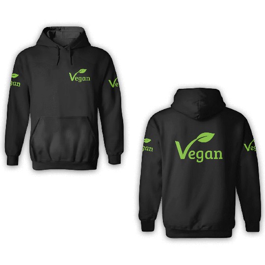 Vegan Plant Organic Green Food 3D Hoodies