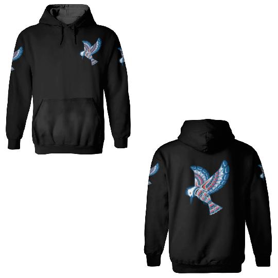 Native American Style Kingfisher Pacific Northwest 3D Hoodies