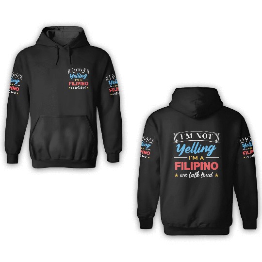Funny Talking Joke for Filipino Americans 3D Hoodies