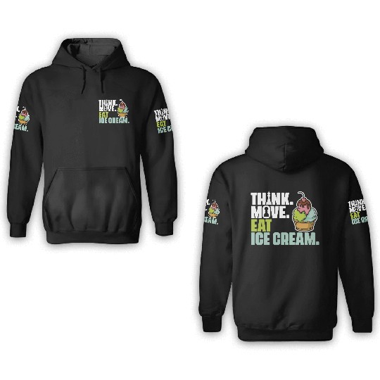 Funny Board Game Enthusiast For Ice Cream Lover 3D Hoodies
