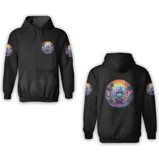 Retro Gaming Paradise: Embrace the Pixelated Past! 3D Hoodies