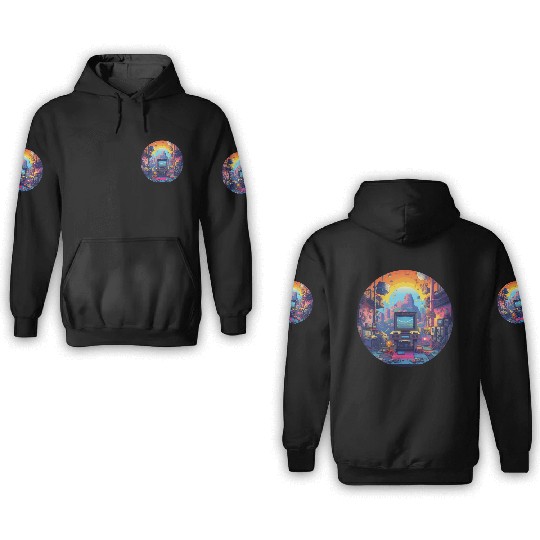 Retro Gaming Paradise: Embrace the Pixelated Past! 3D Hoodies