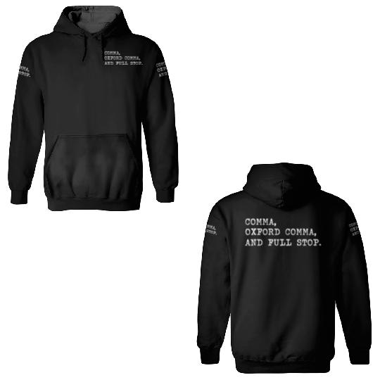 Oxford Comma For Grammar Students And Teachers 3D Hoodies