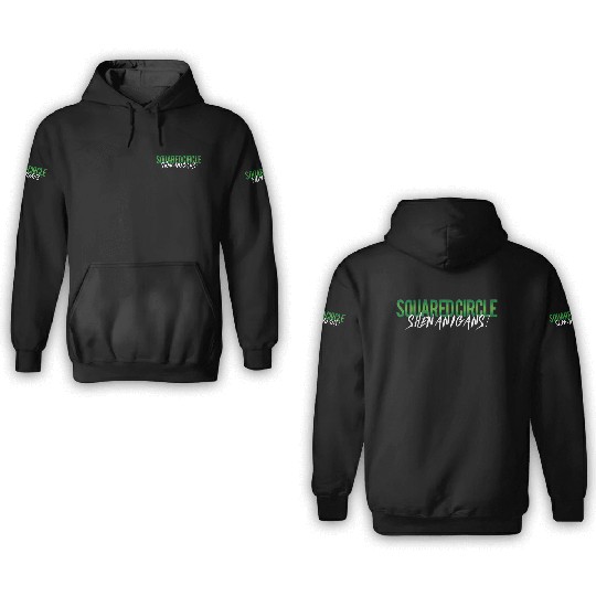 Squared Circle Shenanigans 3D Hoodies