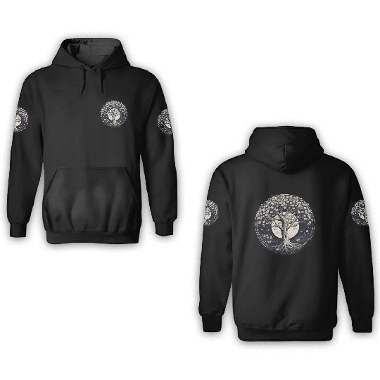 White Tree of Life 3D Hoodies