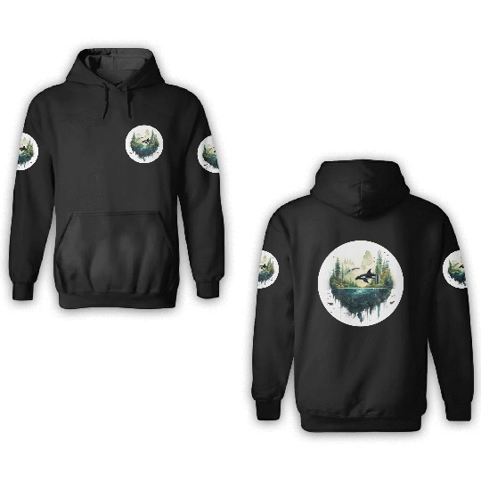 Orca SeaScape 3D Hoodies