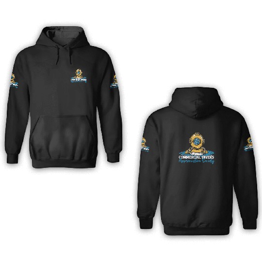 Diving Diver Commercial Diving 3D Hoodies