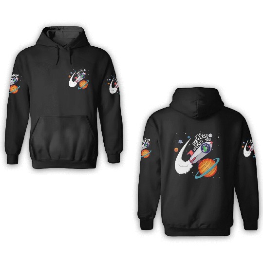Let The Universe Surprise You 3D Hoodies