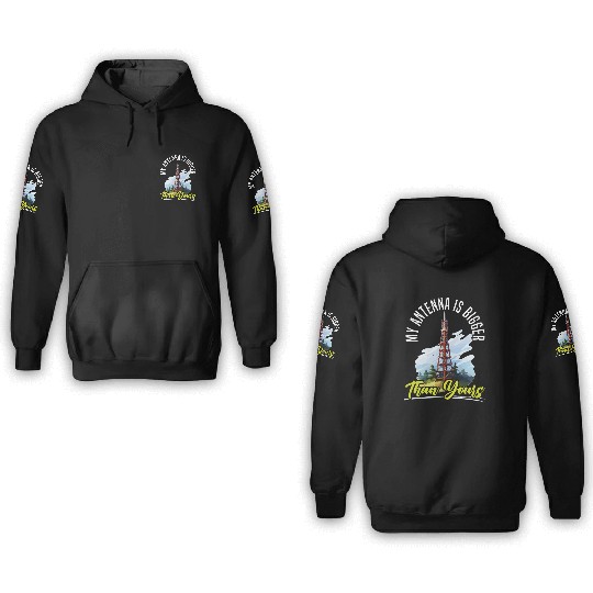 Ham Radio Operator Morse Code Radioactivity 3D Hoodies