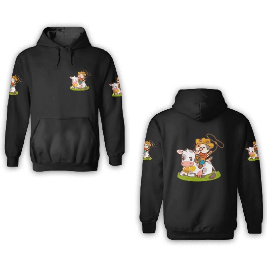 Meow Dy Yeehaw Cowboy Cat 3D Hoodies
