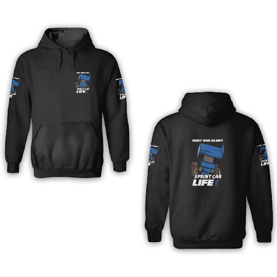 Sprint Car Mom Dirt Track Racing Racing Race Day 3D Hoodies