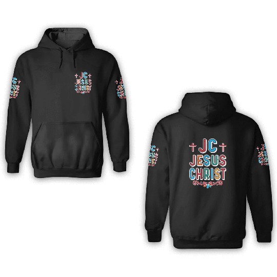 JC Love Jesus Christ Christian Christmas 3D Hoodies