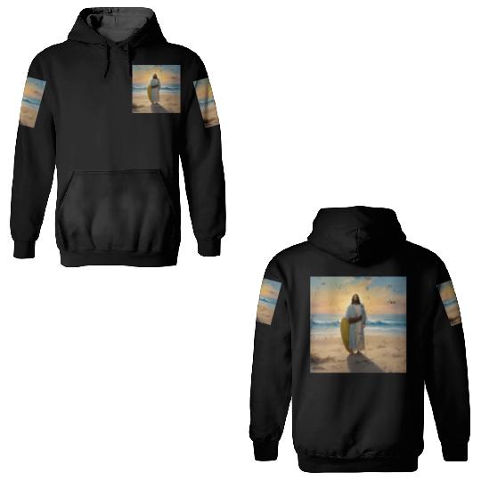 Surfing Jesus 3D Hoodies