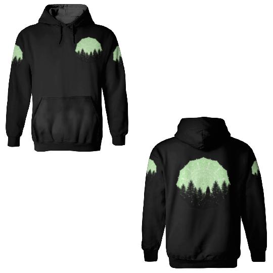 Green Forest Mandala Pacific Northwest 3D Hoodies