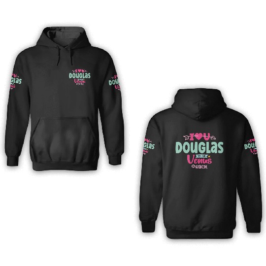 I Love You Douglas Valentines 3D Hoodies