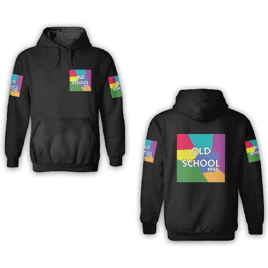 Old school 1990s 3D Hoodies