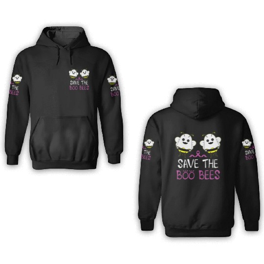 Save The Boo Bees Breast Cancer Awareness 3D Hoodies
