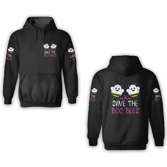 Save The Boo Bees Breast Cancer Awareness 3D Hoodies