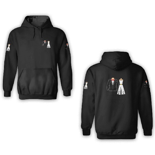 Clothing for bride and groom 3D Hoodies