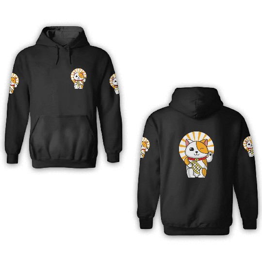 Blinking Cat Funny Cat Lover 3D Hoodies