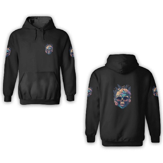 Floral Skull | C18 3D Hoodies