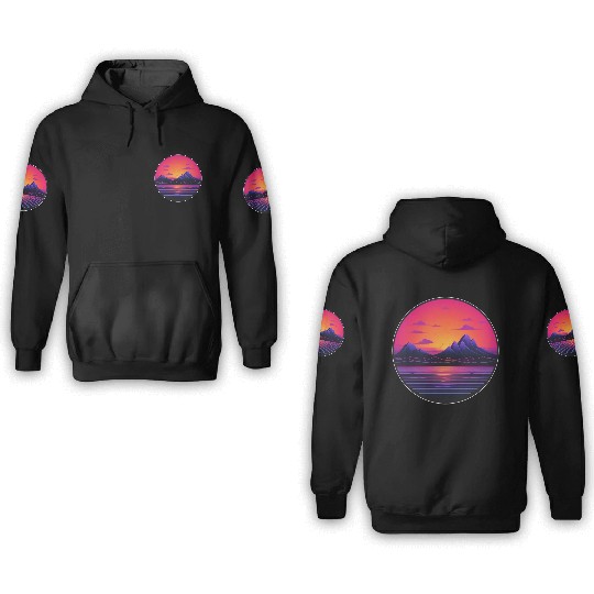 Vaporwave 3D Hoodies