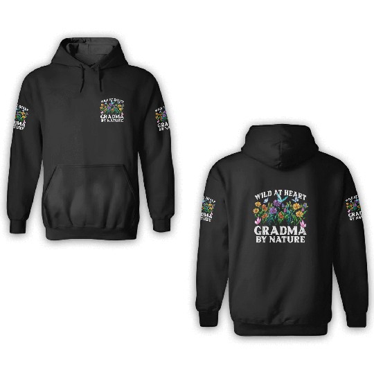 Grandma Wildflower Floral Nature Love 3D Hoodies