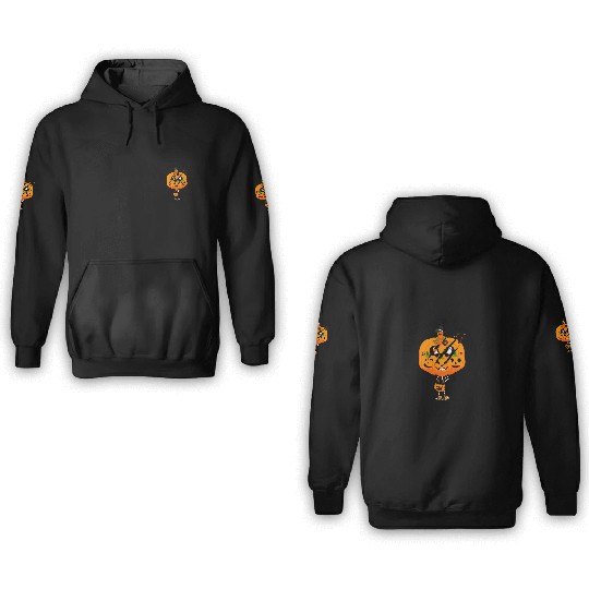 Halloween Harvest Pumpkin Slash Trick or Treater 3D Hoodies