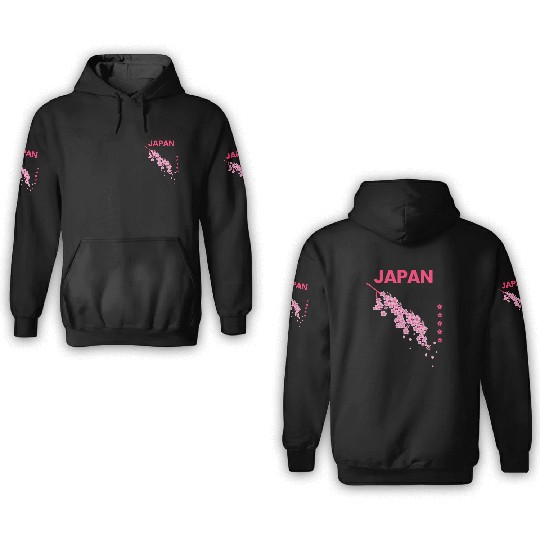 Japan sakura 3D Hoodies