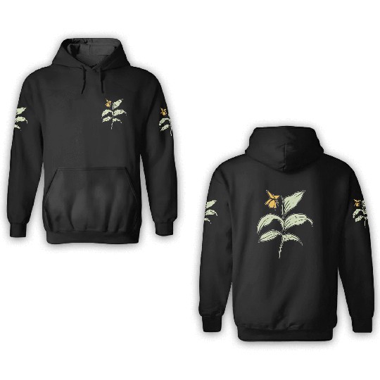Yellow Orchid Plants Lover Gift 3D Hoodies
