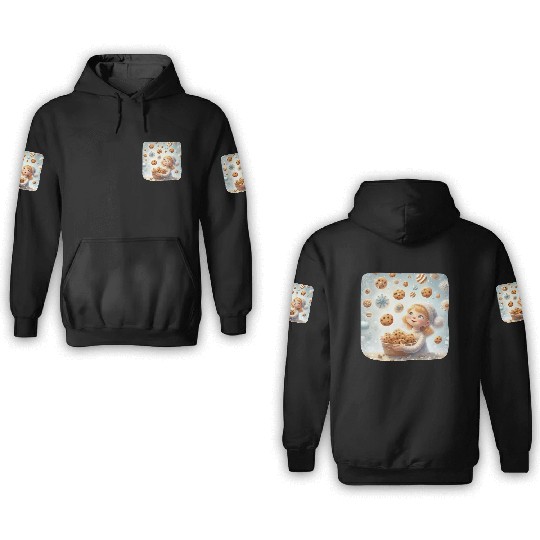 Cookie Raining Wonderland 3D Hoodies