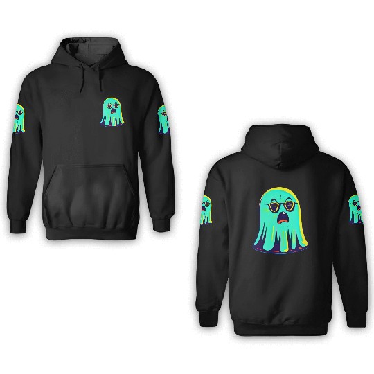 Weird ghost N3 3D Hoodies