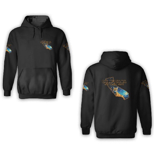 California Wildlife - mountain lion 3D Hoodies