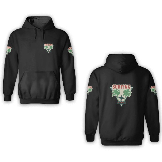 Surfing Miami 3D Hoodies